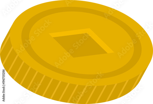 Chinese Coin Illustration