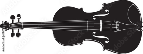 Black banjo on white background stringed instrument