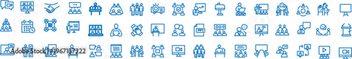 A collection of business and office related icons
