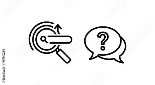 Search and query action icons