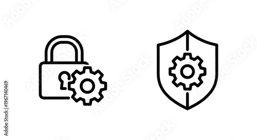 Authentication and security settings icons