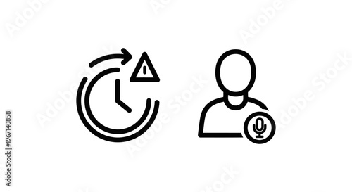 Real-time activity and live user monitoring icons