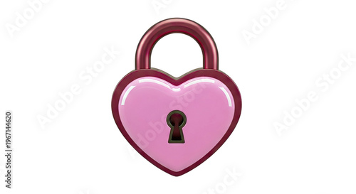 Pink Heart-Shaped Lock
