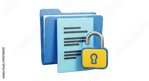 Unlocking Folder and Document Security Icon
