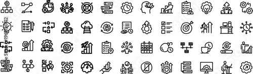 A collection of business and productivity related icons