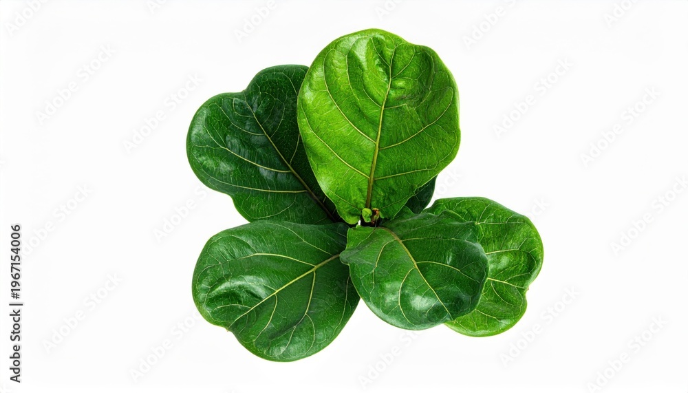 Fototapeta premium Fresh aromatic basil leaves and organic herbal sprigs isolated on a white background provide a healthy raw ingredient and fragrant spice for cooking