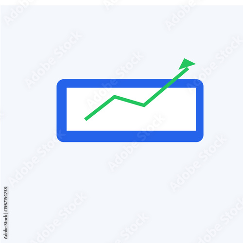 A 3d green check mark symbol and success arrow graph icon design representing a professional business finance chart illustration for web voting and internet sign concepts