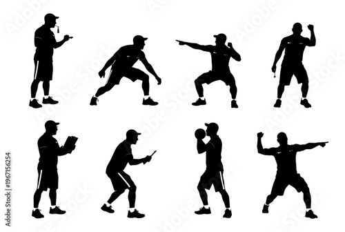 Athletes performing various boxing exercises in a gym setting with equipment