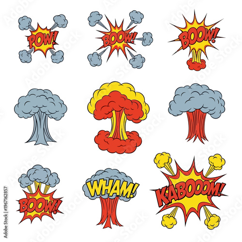 Comic Book Explosion Effects: Pow, Boom, Wham, Kaboom!