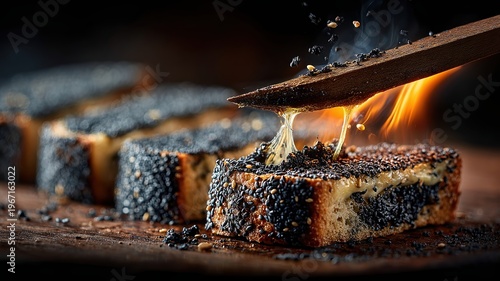Delicious Baked Dish with Melting Cheese and Poppy Seed Crust