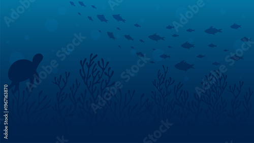 underwater life illustrations