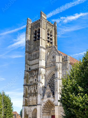 Traditional Cathedral building in Auxerre, France