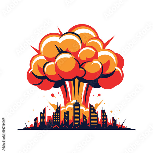 Fiery City Explosion