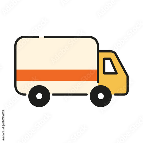 配送トラックのアイコン