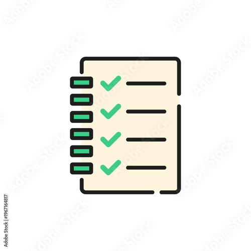 チェックリストのタスク管理アイコン