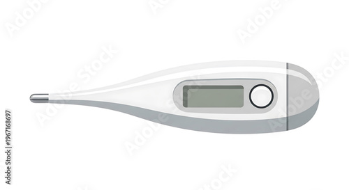 A digital thermometer icon for medical and healthcare designs