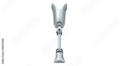 A sleek and modern prosthetic leg design for medical and rehabilitation use