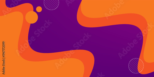 Modern dark purple orange pink geometric . Dynamic style banner design from fruit concept.  It is suitable for posters, flyers, websites, covers, banners, advertising