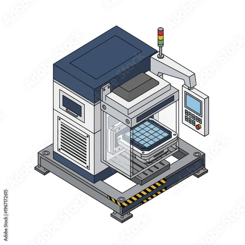 Advanced Industrial Machine for Semiconductor Wafer Processing.