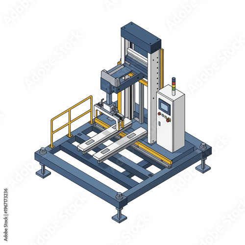 Automated Industrial Machine for Manufacturing and Production Processes.