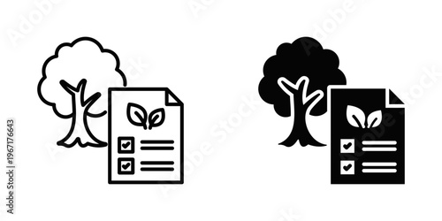 Conservation Projects icon set with style outline and solid. vector simple elements for design and presentation.