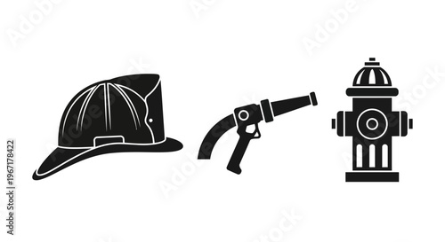 Laboratory Research Equipment Set with Scientific Incubator, Microscope and Test Tubes Silhouette Vector