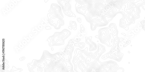 Contour abstract map relief land outline. Topographic map patterns. White wave paper curved reliefs abstract background. Background of the topography map. Abstract pattern with lines.