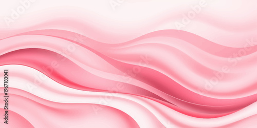 A luxury pink and purple abstract background featuring soft flowing silk waves and a smooth satin texture design for a light material backdrop
