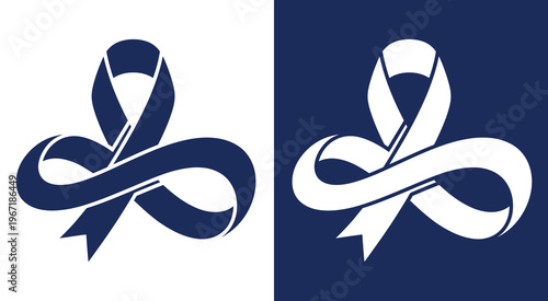 Awareness Ribbon Infinity Loop Symbol for Charity Support