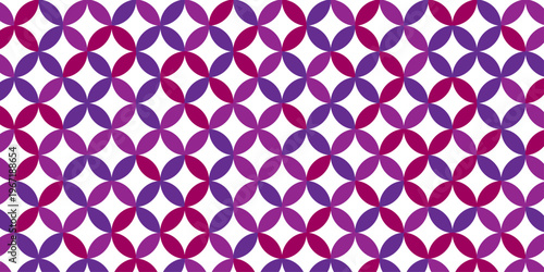 seamless pattern with abstract lines and flower design. Abstract geometric fabric circle floral pattern. Hawaiian tropical seamless pattern.