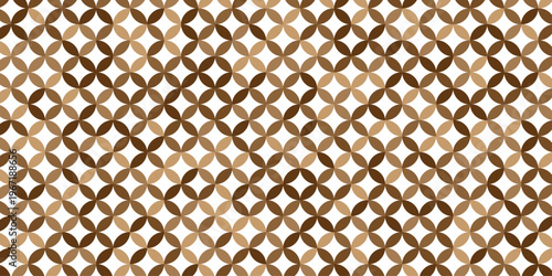 seamless pattern with abstract lines and flower design. Abstract geometric fabric circle floral pattern. Hawaiian tropical seamless pattern.