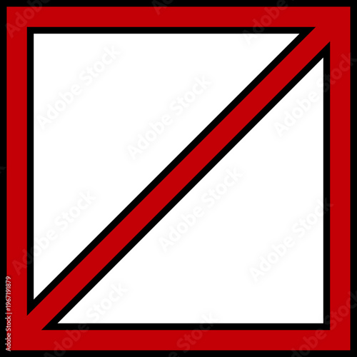 Prohibition Warning Symbol In Modern Flat Style