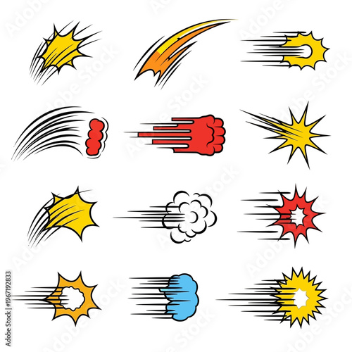 Comic Book Speed Lines & Action Effects - Motion Graphics Collection