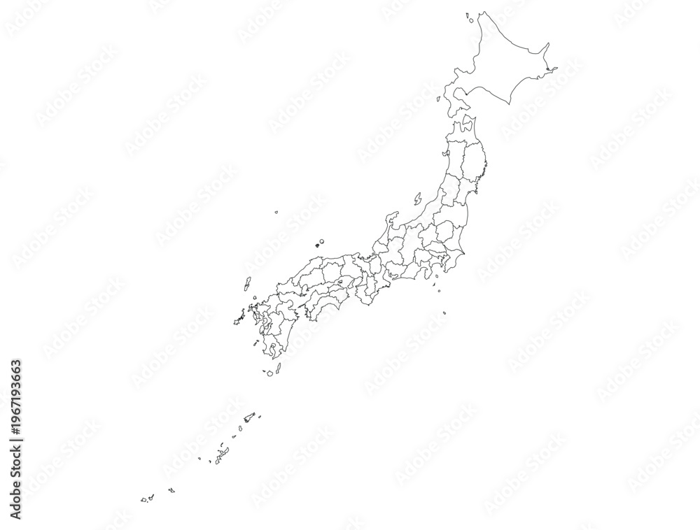 Fototapeta premium map of japan