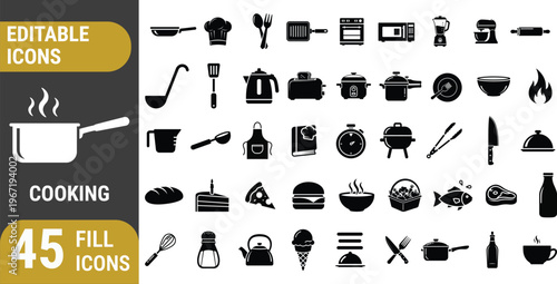 Winter and power sports silhouettes icons for competition