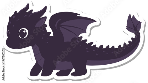 Cartoon dragon illustration playful fantasy creature in a whimsical design