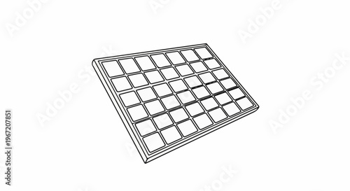 Square grid tray with multiple compartments