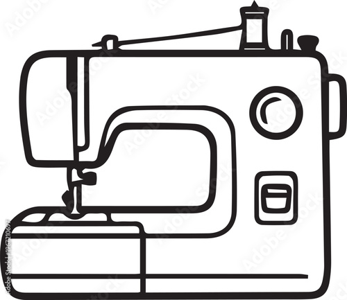 sewing machine vector illustration