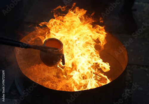 Bild auf Leinwand Cerámica raku.