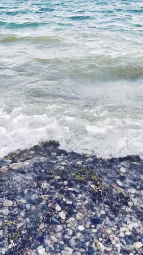 Waves of the sea. Sea background