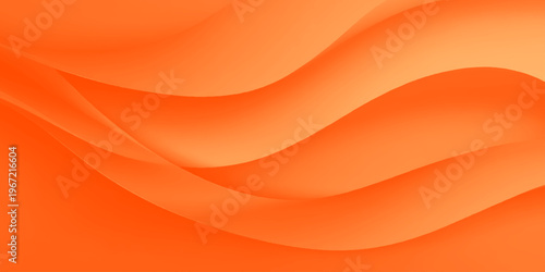 Abstract orange and red background featuring bright yellow waves and a silk texture gradient in a motion-driven vector design