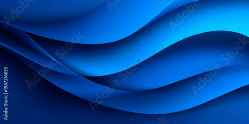 Abstract blue wave design featuring futuristic motion lines and digital curves creates a flowing texture for a modern technology backdrop and artistic wallpaper template
