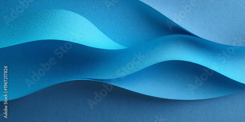 Abstract blue wave background featuring a smooth digital motion design with light gradient lines and futuristic vector shapes for a professional business wallpaper