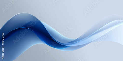 Abstract blue wave design featuring futuristic smooth lines and light patterns for a digital business wallpaper backdrop