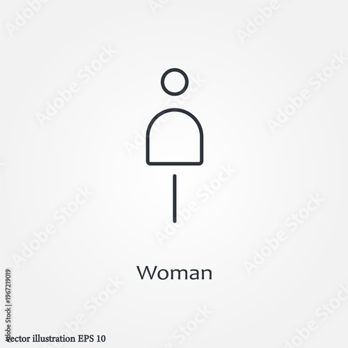 woman icon symbol illustration vector eps10 logo template design pattern seamless bright minimal design flat design realistic style simple design modern design