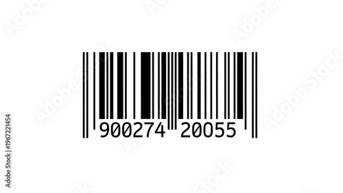 Barcode, barcode label, product code, black and white barcode