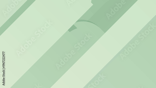 Abstract green diagonal striped pattern with curved shape