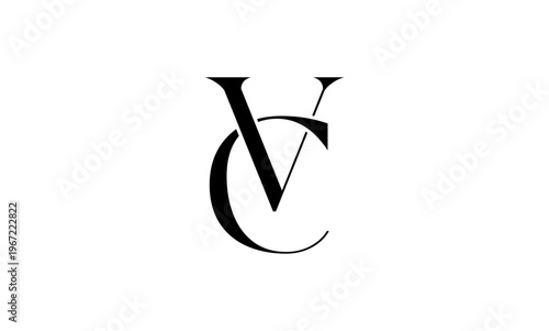 VC initial letter logo or VC monogram