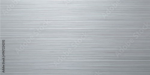 Satin brushed aluminum texture background, smooth silver metallic surface with fine horizontal lines, industrial elegant pattern, modern minimal clean backdrop