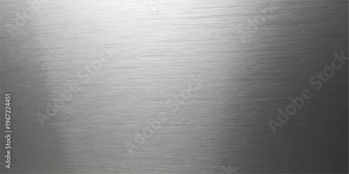 Brushed aluminium texture background, silver metallic surface with fine lines, industrial satin finish, modern abstract pattern, clean minimal design backdrop